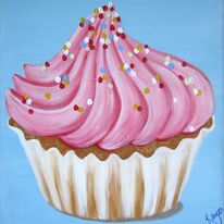 Strawberry Cream Cupcake