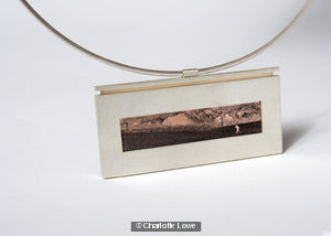 Four seasons interchangeable rectangular necklace