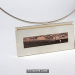 Four seasons interchangeable rectangular necklace