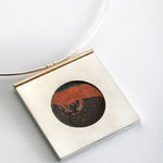 Interchangeable square necklace with morning dew image