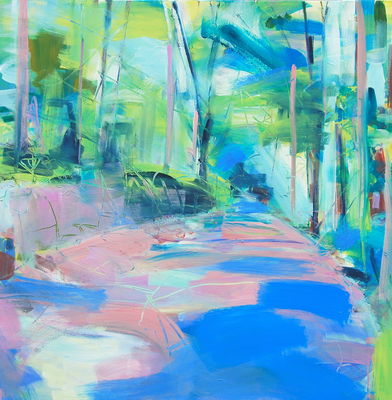 road-through-woodland-acrylic-on-canvas-100cmx100cm