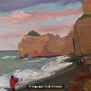Madelyn at Etretat