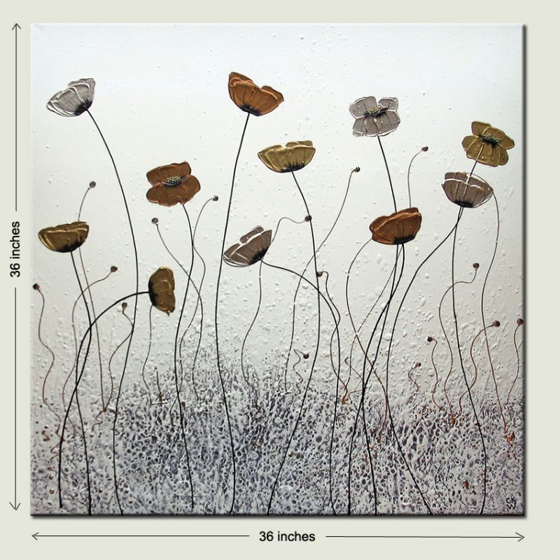 Pure Metallic Poppies