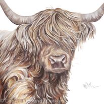 Dun Highland Cow