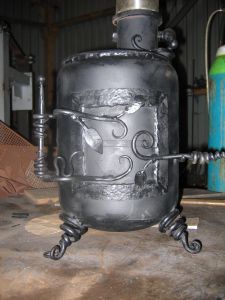 Organic Upright wood stove