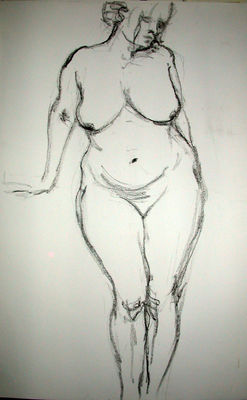 Standing female nude 9
