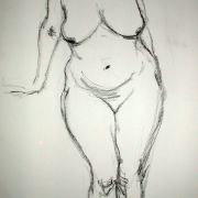 Standing female nude 9