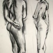 Standing female nude 10