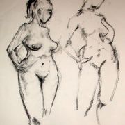 Standing female nude 11