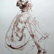 Seated female nude 1