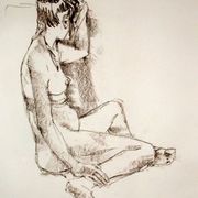 Seated female nude 2