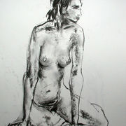 Seated female nude 3