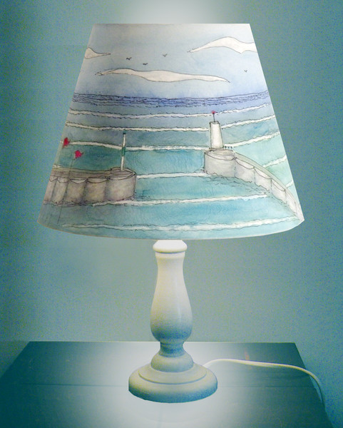 PAINTED LAMPSHADE