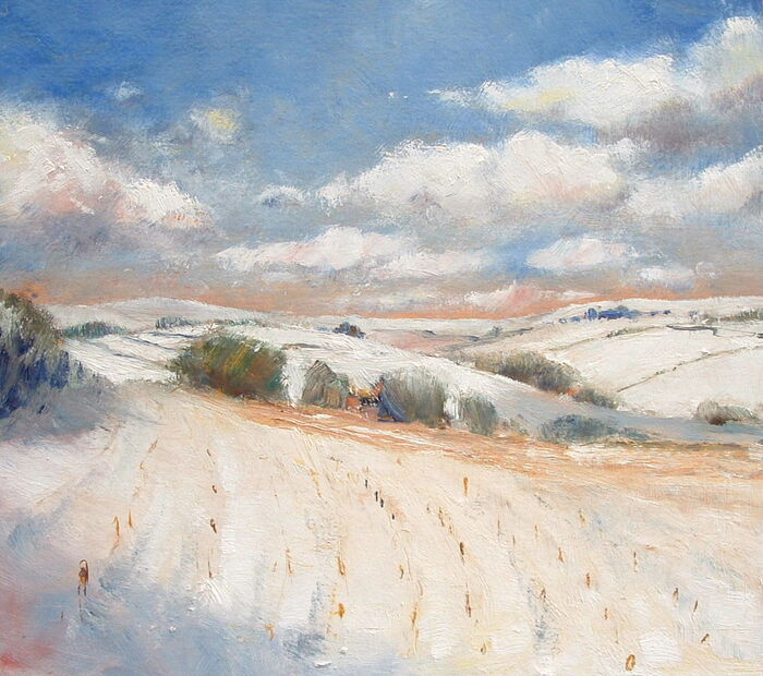 Stubble under Snow