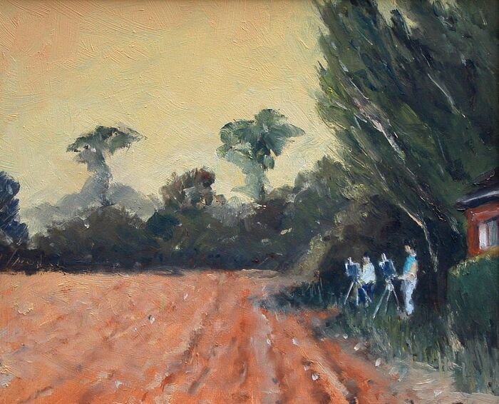 Network Arts painting day at Gibbs Wood