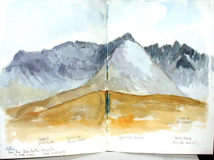 Cuillins from Glen Brittle