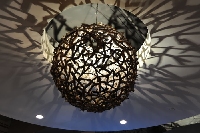 VIE restaurant light sphere