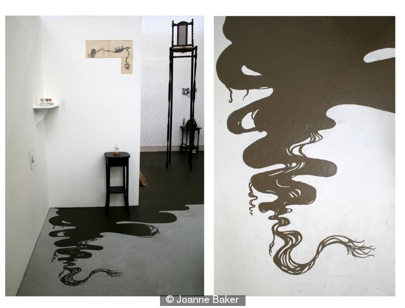 Installation View - entrance  floor painting
