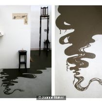 Installation View - entrance  floor painting