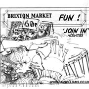 Regeneration - Brixton market - sketch series BMTF