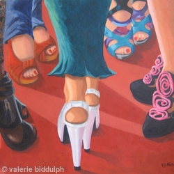 In their high heels