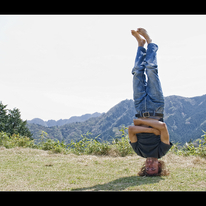 御岳 headstand