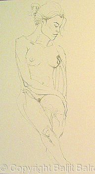 Leticia Sitting - Sketch