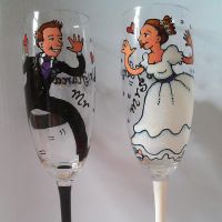 Wedding Glass Pair