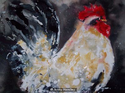 White cockerel