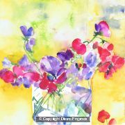 Sweetpeas in a vase