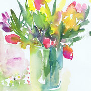 Tulips in a vase