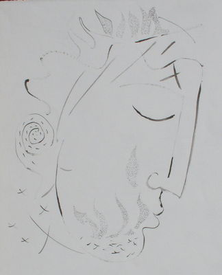 Head in Contemplation