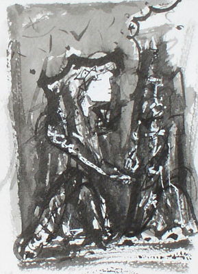 Figure taking a Girl by the Hand
