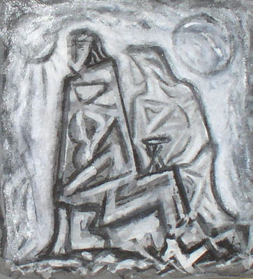 Seated Figures with Chalice