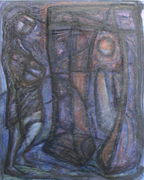Woman Standing on Threshold