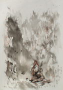 Lao Tzu Walking in  Mountains