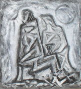 Seated Figures with Chalice
