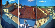 VIEW OF MEZIN ON 3 PANELS