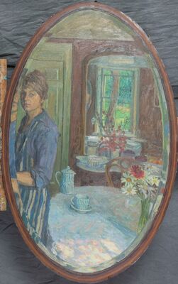 Oval mirror Archway