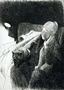 Cat on lap