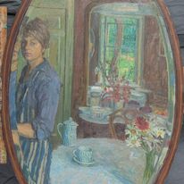 Oval mirror Archway