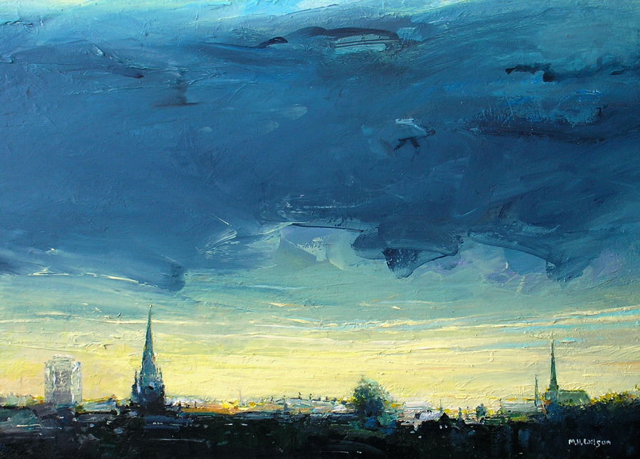 Rotherham Skyline [Dawn Stormclouds]