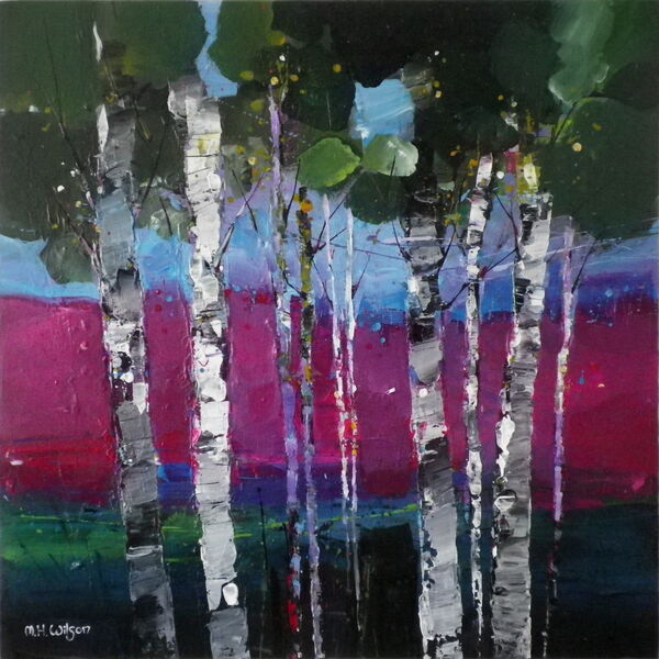 Bluebell Time Birches