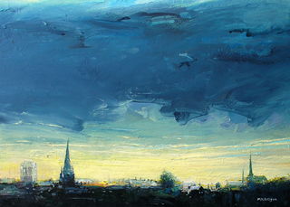 Rotherham Skyline [Dawn Stormclouds]