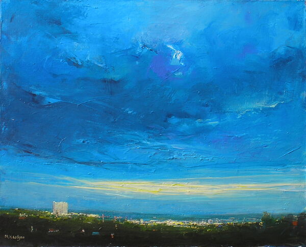 Evening Storm Sky, Last Sunlight