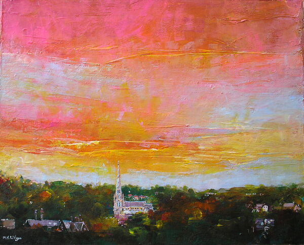St. Johns, Ranmoor (Autumn Evening Sky)