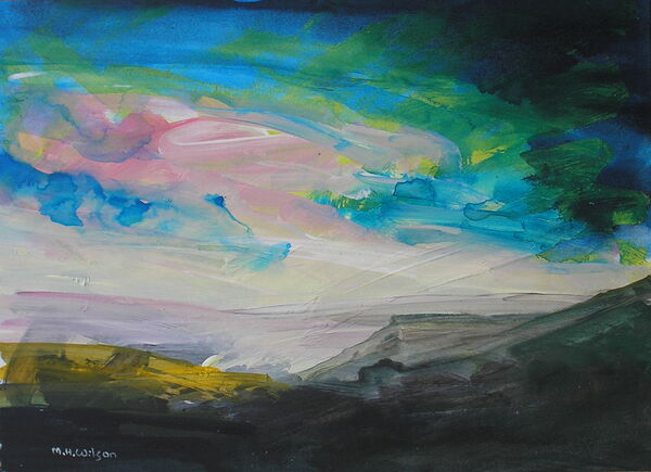 Sunrise, mist  rain [from Higger Tor]