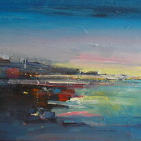 Evening Harbour, Whitby Lights