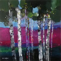Bluebell Time Birches