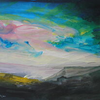 Sunrise, mist  rain [from Higger Tor]